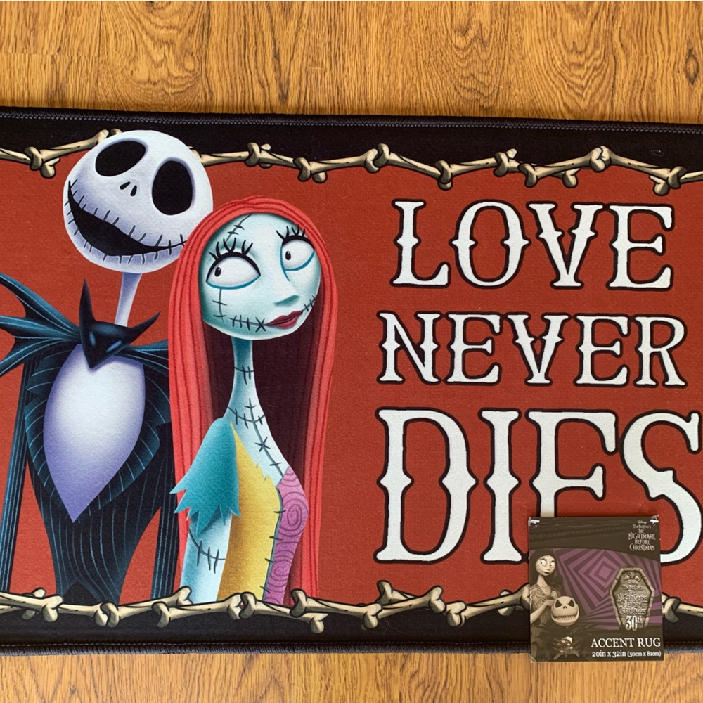 Disney Jack Skellington and Sally Rug